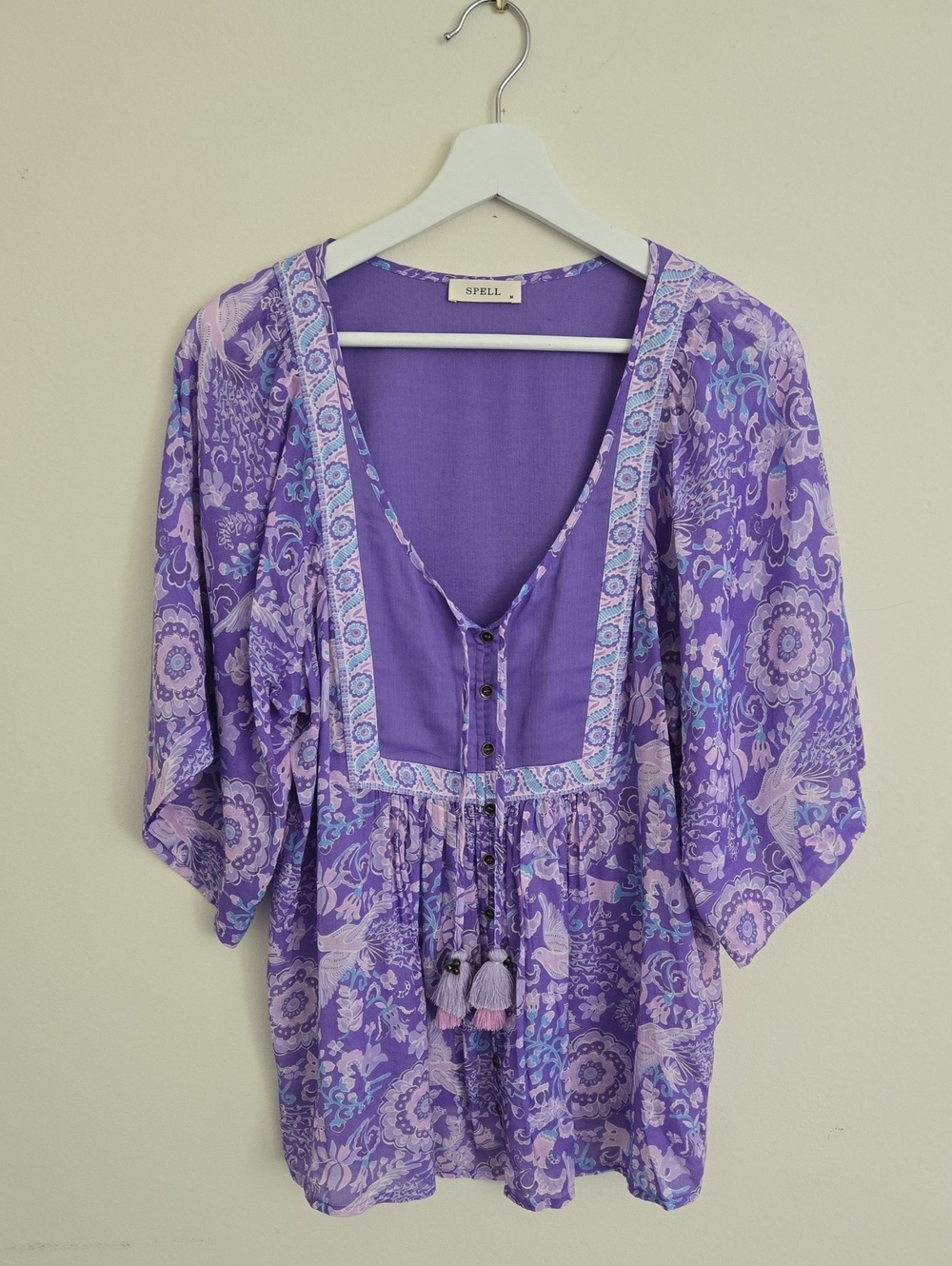 Spell Purple Printed Boho Tunic